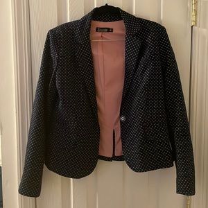 NY&CO Polka dot blue and white blazer